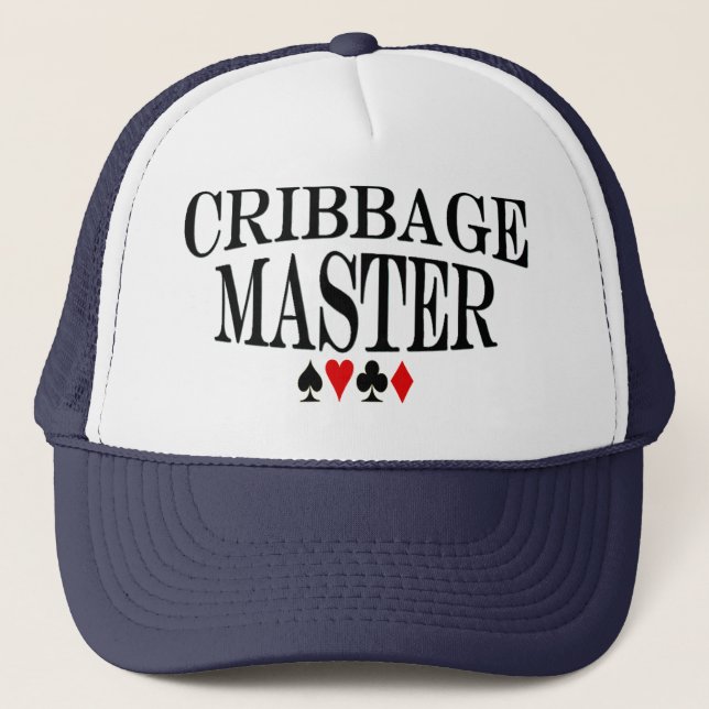 Cribbage master trucker hat (Front)