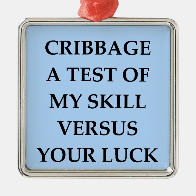 cribbage metal tree decoration (Front)