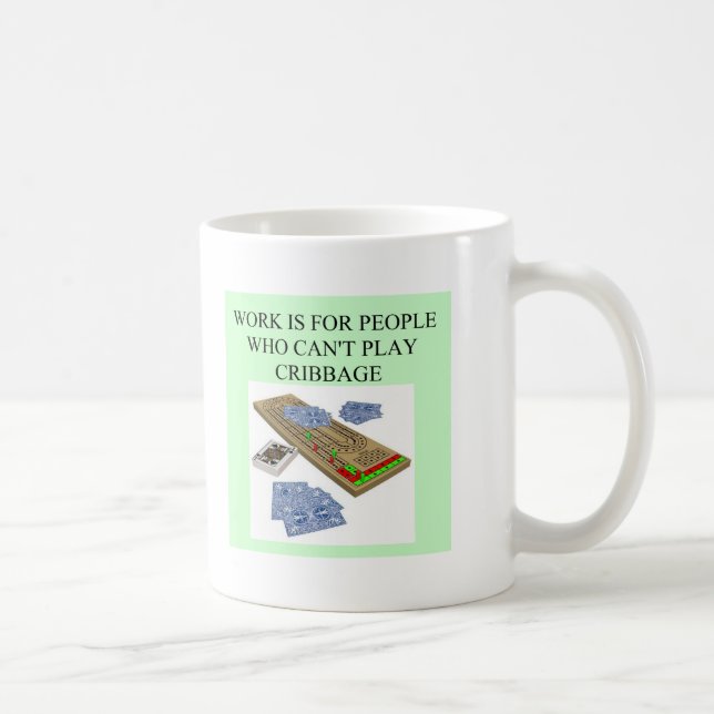 cribbage players coffee mug (Right)
