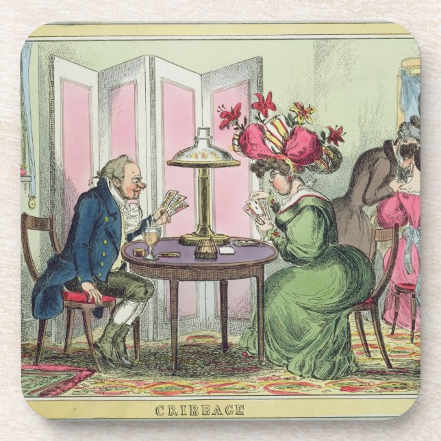 Cribbage, published by Thomas McLean, London (colo Coaster (Front)