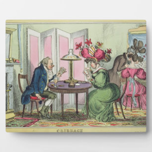 Cribbage, published by Thomas McLean, London (colo Plaque