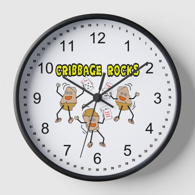 Cribbage Rocks Clock (Front)