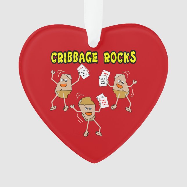 Cribbage Rocks Ornament (Front)