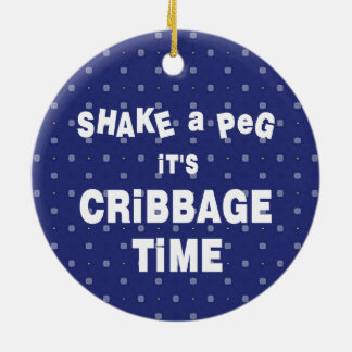 Cribbage Time Ceramic Tree Decoration