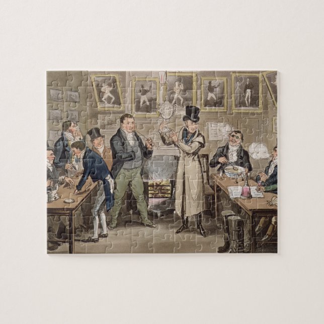 Cribb's Parlour: Tom introducing Jerry and Logic t Jigsaw Puzzle (Horizontal)