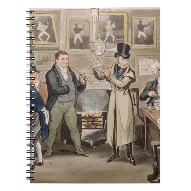 Cribb's Parlour: Tom introducing Jerry and Logic t Spiral Notebook (Front)