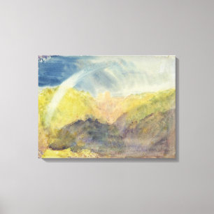 Crichton Castle (Mountainous Landscape with a Rain Canvas Print