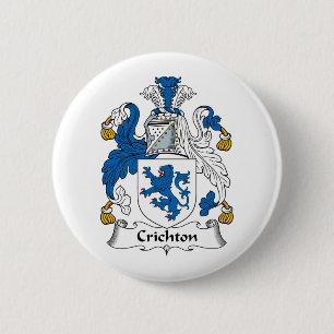 Crichton Family Crest 6 Cm Round Badge