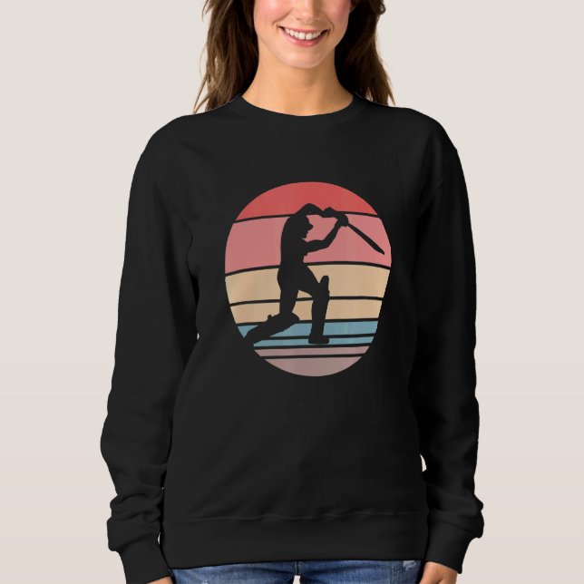 Cricke Retro Sunset Cricket Sweatshirt (Front)