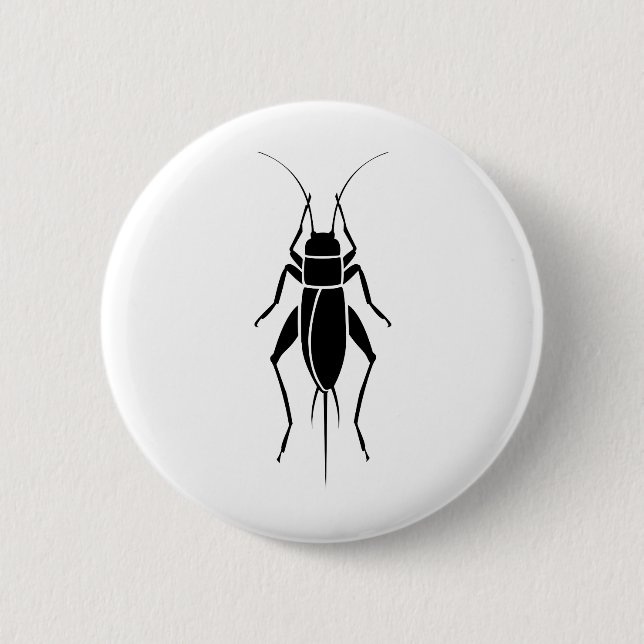 Cricket 6 Cm Round Badge (Front)