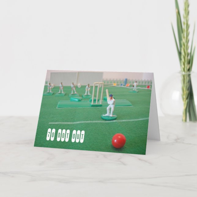 Cricket 70th birthday card (Front)