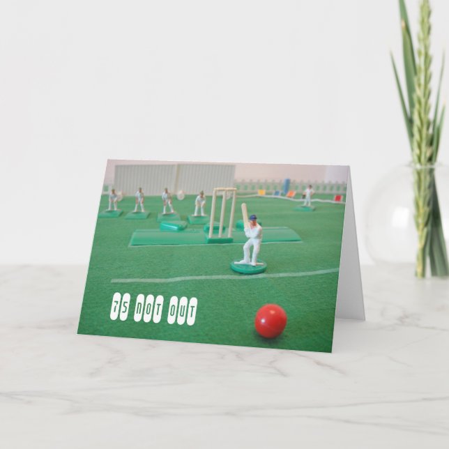 Cricket 75th birthday card (Front)