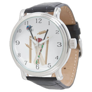 Cricket All Rounder: Wicket, Bats, Ball And Helmet Watch