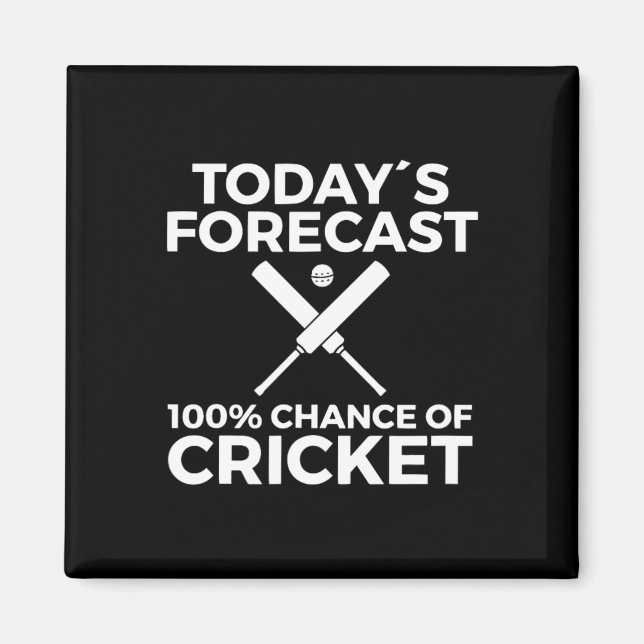 Cricket Athlete  Magnet (Front)