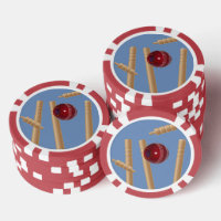 Cricket Ball On Blue Smashing Cricket Stumps,