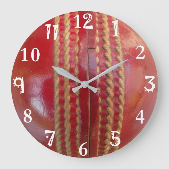 Cricket Ball Round Clock (Front)