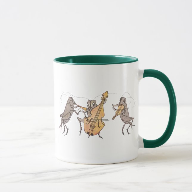Cricket Band with Horn, Cello & Violin Mug (Right)