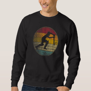 Cricket Bat Ball Gif Retro Style Vintage 70s 80s 9 Sweatshirt