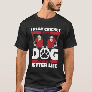 Cricket Bats Umpire Cricketing Bowler Cricketer T-Shirt
