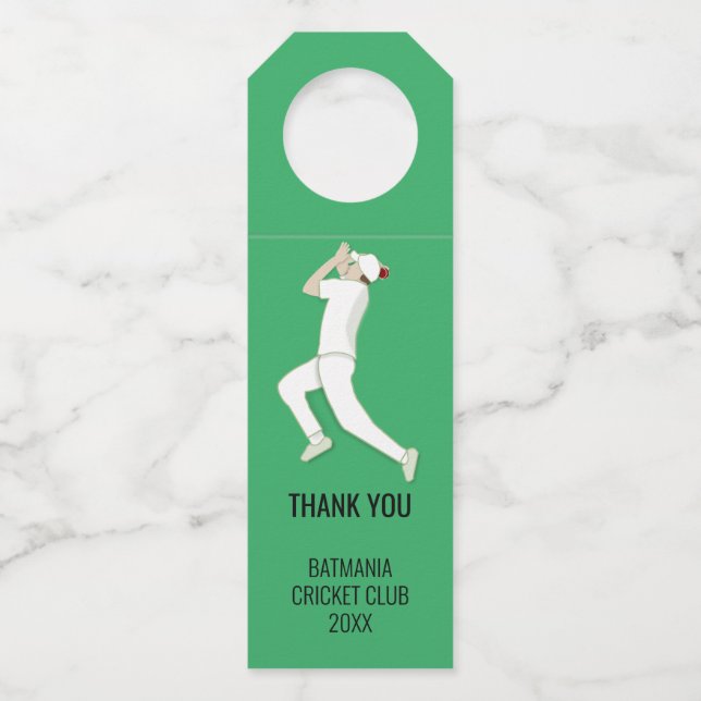 Cricket Bottle Tag (Front)