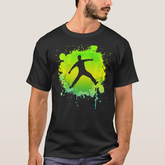 Cricket Bowler Tshirt for Cricketer  Retro Boys Cr (Front)