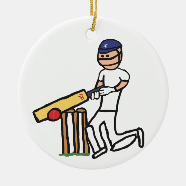 Cricket Ceramic Tree Decoration (Front)