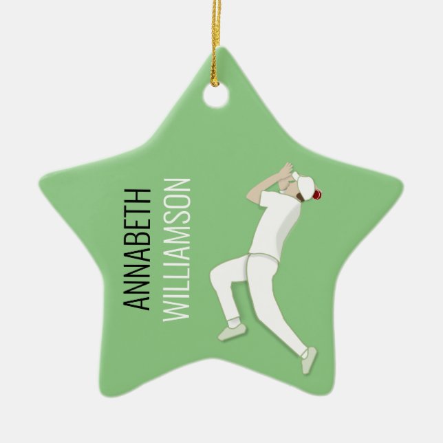 Cricket Ceramic Tree Decoration (Front)