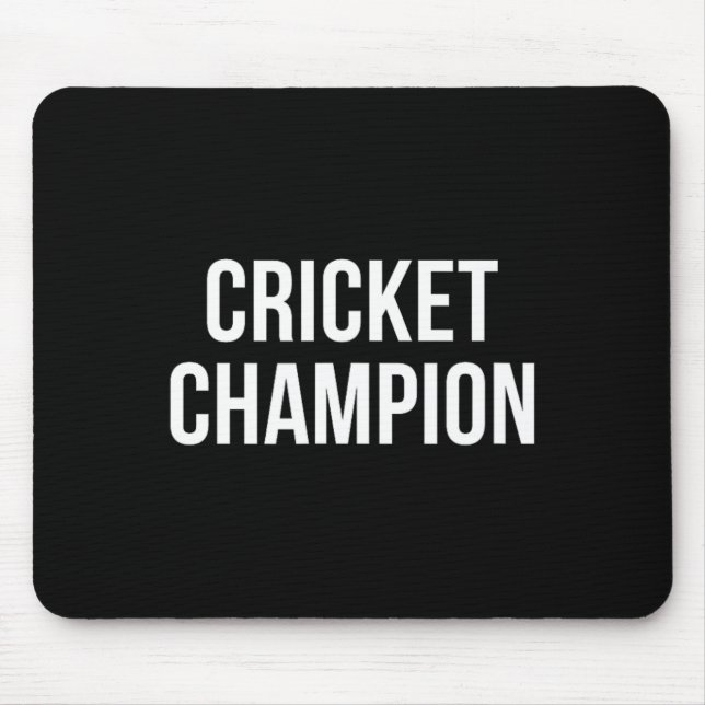 Cricket Champion -  Mouse Pad (Front)