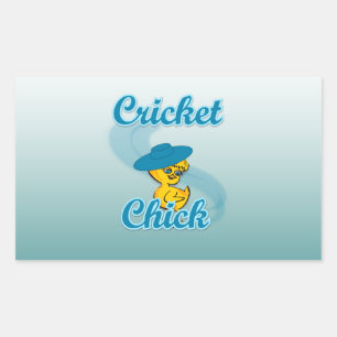 Cricket Chick #3 Rectangular Sticker