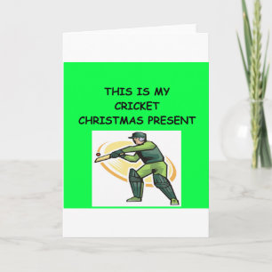 CRICKET christmas Holiday Card