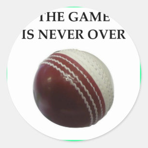cricket classic round sticker