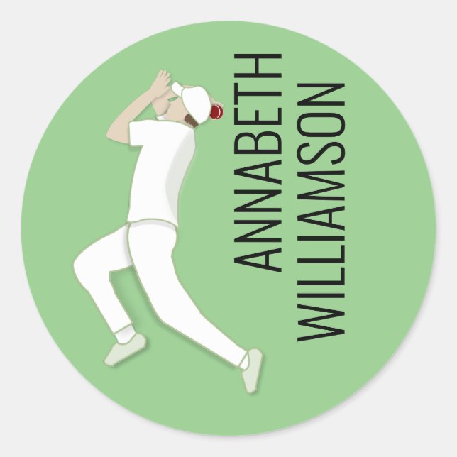 Cricket Classic Round Sticker (Front)