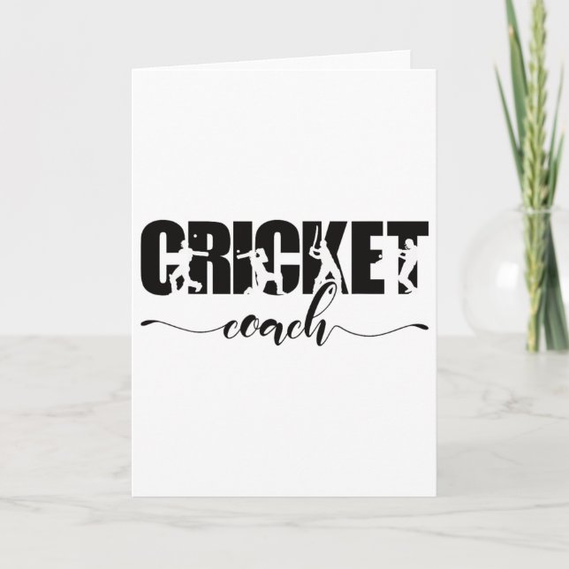 Cricket Coach  Card (Front)