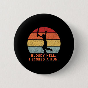 Cricket Cricketer Funny Sports Humour Cricketers A 6 Cm Round Badge