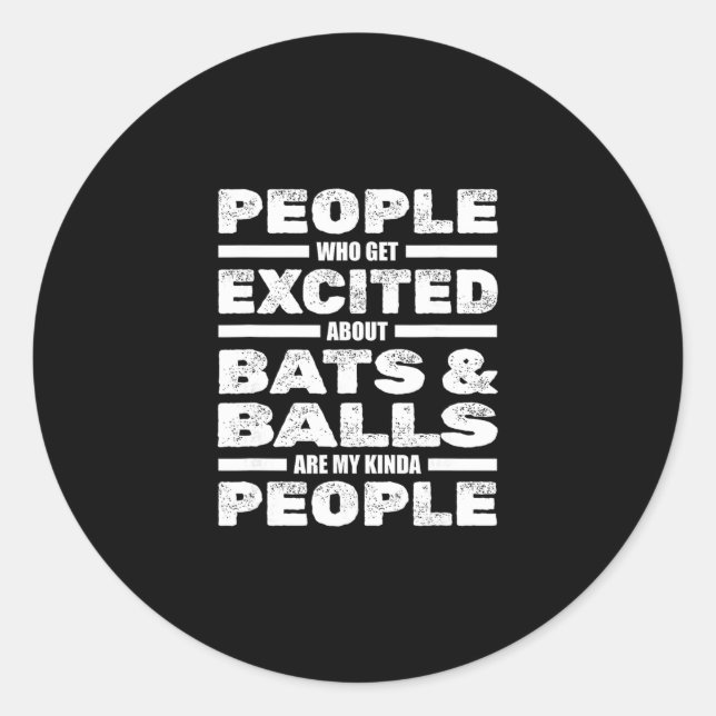 Cricket - Cricketer Ts Player Tsman Bowler Cricket Classic Round Sticker (Front)
