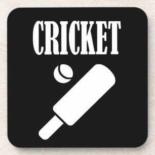 Cricket Cusomize Personalise Name, Number or Team Coaster