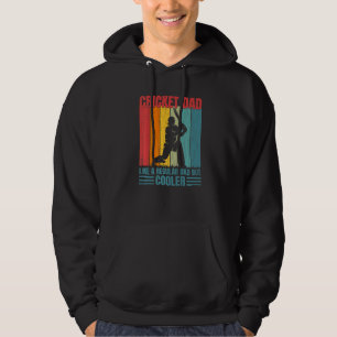 Cricket Dad Player Coach Sports Graphic Hoodie