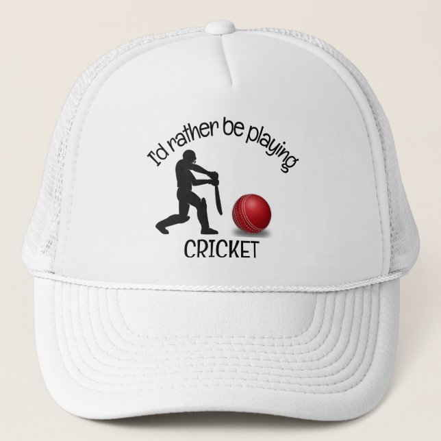 Cricket Design Hat (Front)