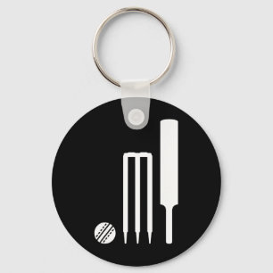 Cricket Equipment Key Ring