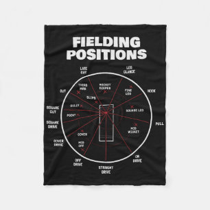 Cricket Fielding Positions Shirt Fielder Cricket 2 Fleece Blanket
