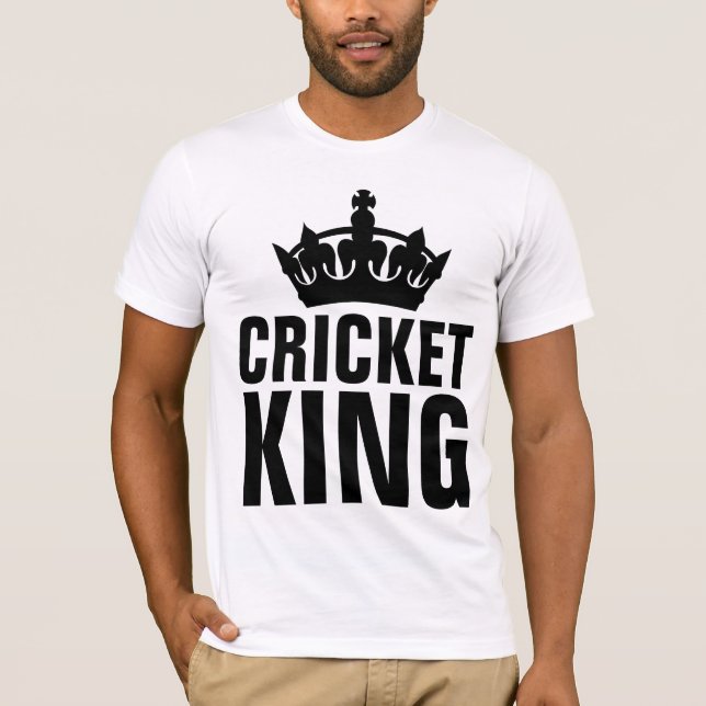CRICKET GAME, CRICKET KING T-shirts (Front)