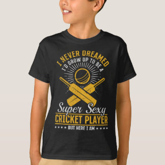 Cricket Game Cricketing - Super Y Cricket Player  T-Shirt
