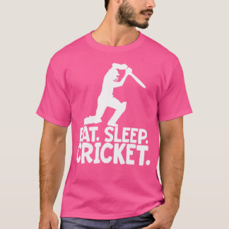 Cricket Game For Men Eat Sleep Cricket T-Shirt