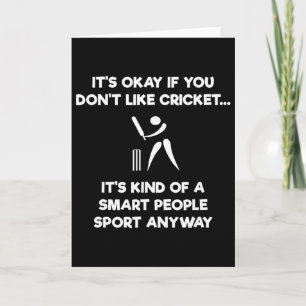 Cricket Game - Funny Smart - Player Card