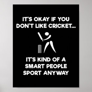 Cricket Game - Funny Smart - Player Poster