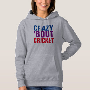 CRICKET GAME SPORT T-shirts, CRAZY ABOUT CRICKET Hoodie