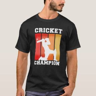Cricket Gifts - Retro Vintage Colours Cricket Play T-Shirt