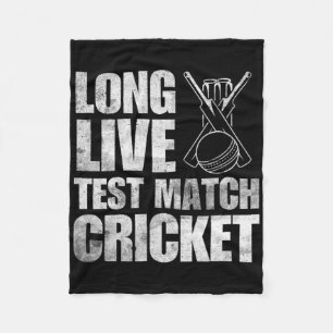 Cricket Gifts Test Cricket Cricketer India England Fleece Blanket