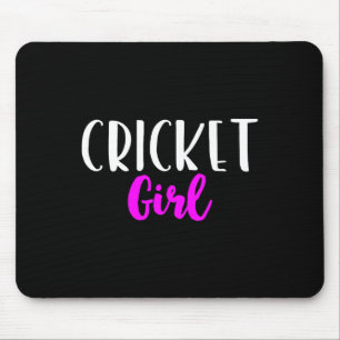 Cricket Girl Player Women Funny Cute Mouse Pad