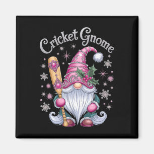 Cricket Gnome Christmas Fun Cheer Magnet